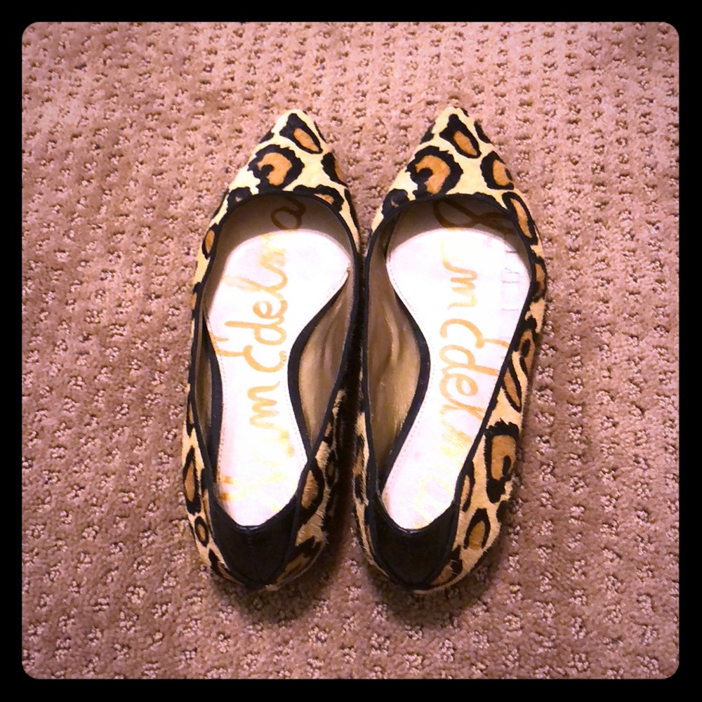 Sam Edelman Animal Print Flats (Size 6 1/2)
